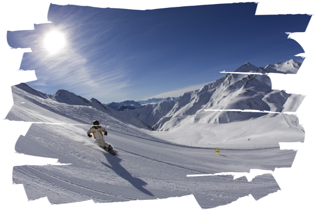 SnowBoarder auf Piste in FISS Aktionen und Pauschalen